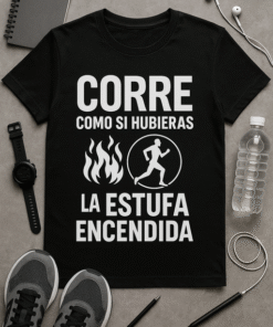 Camiseta Corre como si hubieras dejado la estufa encendida