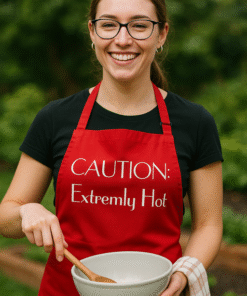 CAUTION: Extremly Hot - Delantal