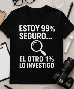 Camiseta Estoy 99% seguro... el otro 1% lo investigo
