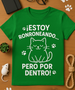 Estoy ronroneando... pero por dentro (Camiseta Unisex)
