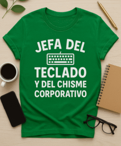 Jefa del Teclado y del Chisme Corporativo - Camiseta