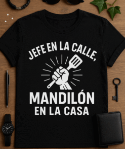 Jefe en la calle, mandilón en la casa - Playera Unisex