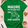 Camiseta Madre no hay más que una... por suerte