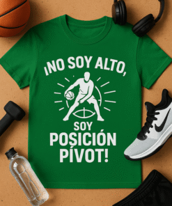 Camiseta No soy alto, soy posición pivot