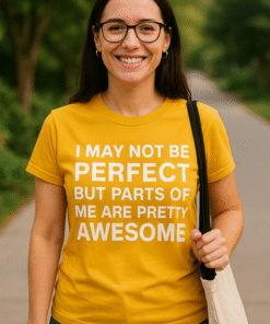 I MAY NOT BE PERFECT BUT PARTS OF ME ARE PRETTY AWESOME - Camiseta