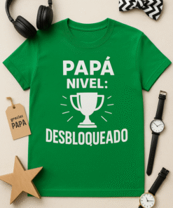 Camiseta Papá nivel: desbloqueado