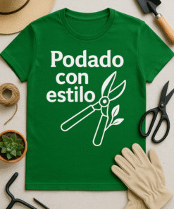 Camiseta Podado con estilo 🌿 – Humor botánico para jardineros y barberos