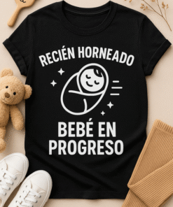 Camiseta Recién horneado: bebé en progreso