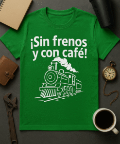 Camiseta ¡Sin frenos y con café!