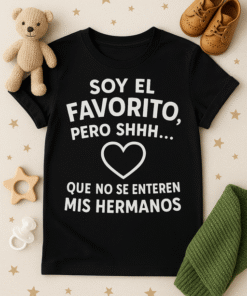 Camiseta Soy el favorito (shhh… que no se enteren mis hermanos)