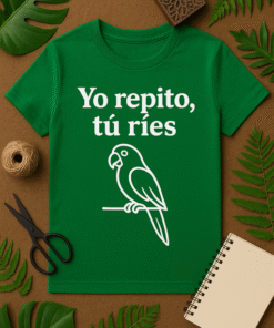 Camiseta Yo repito, tú ríes - Humor que se contagia