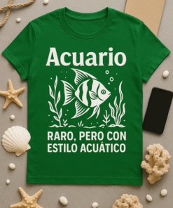 Camiseta Acuario: Raro, pero con estilo acuático