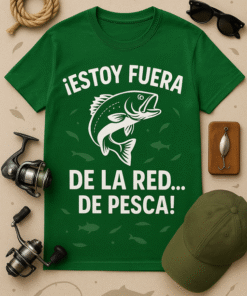 Camiseta Estoy fuera de la red... de pesca!