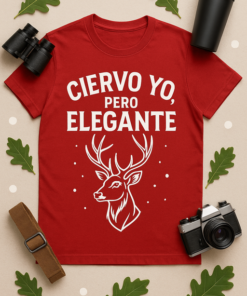 Camiseta "Ciervo yo, pero elegante"