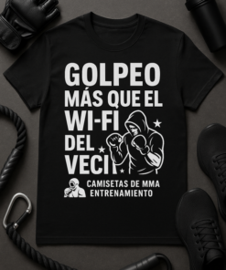 Camiseta Golpeo más que el Wi-Fi del vecino