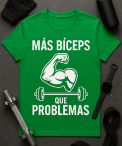 Camiseta Más bíceps que problemas