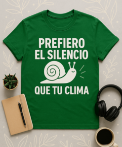 Camiseta Prefiero el silencio que tu clima