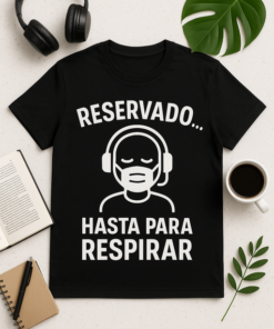 Camiseta Reservado... hasta para respirar