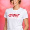 Camiseta divertida «¿Qué miras? Invita a una cerveza»