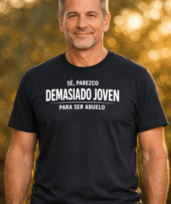 Camiseta divertida SÉ, PAREZCO DEMASIADO JOVEN PARA SER ABUELO