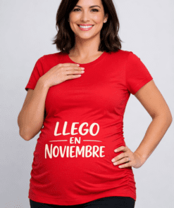 Camiseta premamá Llego en noviembre