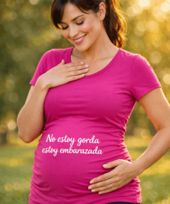 Camiseta premamá «No estoy gorda, estoy embarazada»