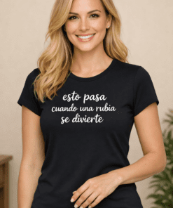 Camiseta premamá: Esto pasa cuando una rubia se divierte