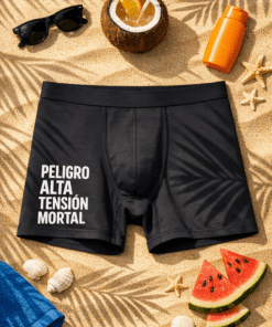 Bóxers hombre «PELIGRO ALTA TENSIÓN MORTAL»