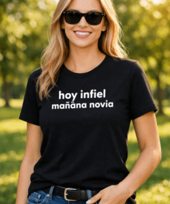 Camiseta divertida «hoy infiel, mañana novia»