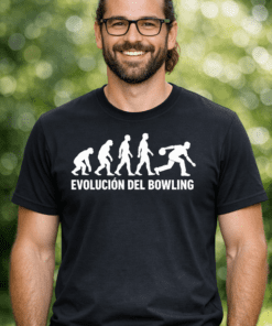Camiseta divertida Evolución del Bowling
