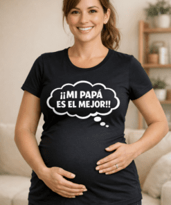 Camiseta premamá «MI PAPÁ ES EL MEJOR!!»