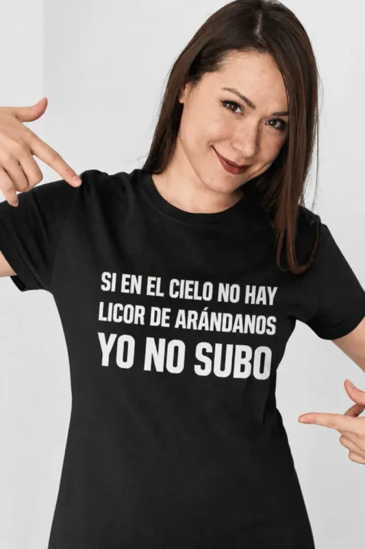 Camiseta divertida Sin licor en el cielo como regalo de cumpleaños para amantes del humor y los brindis