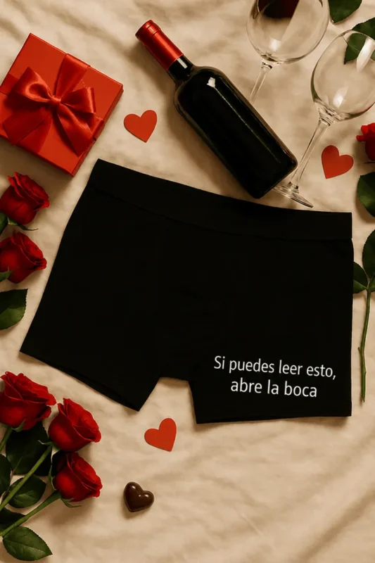 Bóxer divertido Abre la boca con diseño humorístico para regalo original