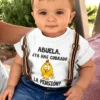 Body de bebé Abuela y pensión con diseño divertido para regalar a la abuela