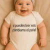 Body de bebé Cámbiame el pañal con diseño divertido para regalo de recién nacido