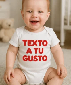 Body de bebé Texto personalizado con diseño y texto TEXTO A TU GUSTO