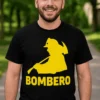 Camiseta divertida Bombero silueta con diseño de bombero y texto BOMBERO