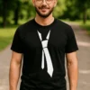 Camiseta divertida corbata de moda como regalo de cumpleaños para amigo con sentido del humor