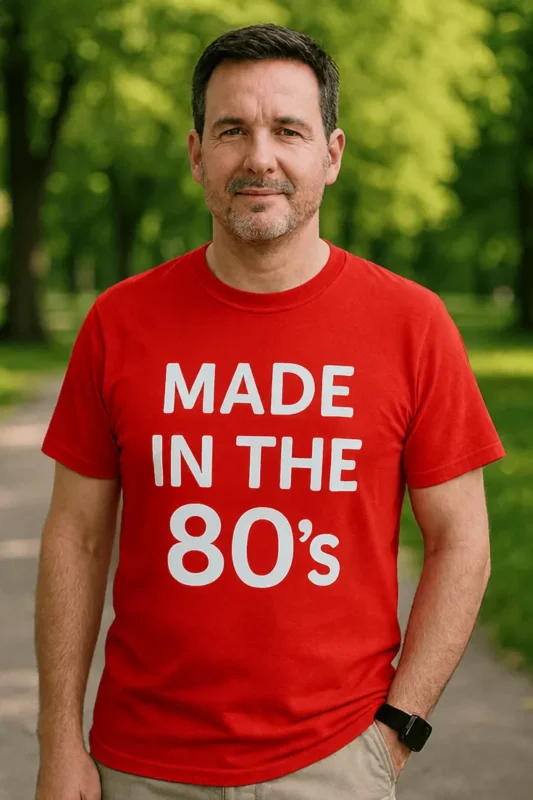 Camiseta divertida De los años 80 como regalo de cumpleaños para persona nostálgica de los 80