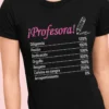 Camiseta divertida Docente con cafeína con diseño para profesora y texto humorístico
