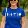 Camiseta divertida Fórmula de amor para regalo de cumpleaños o San Valentín