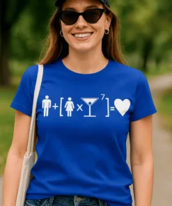 Camiseta divertida Fórmula de amor para regalo de cumpleaños o San Valentín