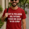 Camiseta divertida Follador del futuro con diseño humorístico y frase impresa