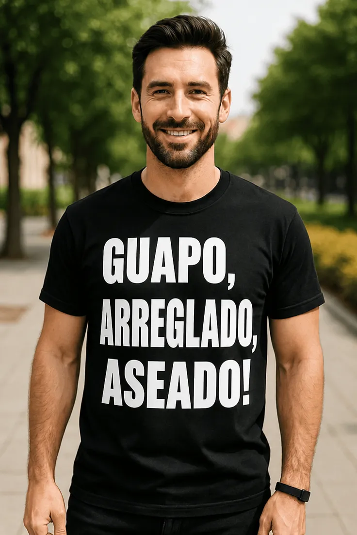 Camiseta divertida Guapo arreglado y aseado para regalo de cumpleaños con toque divertido