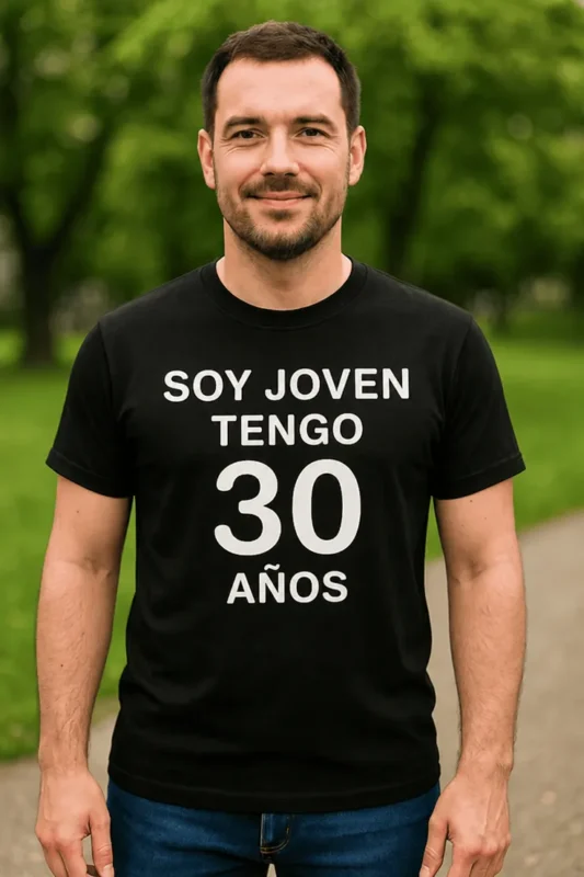 Camiseta divertida Joven a los 30 para regalo de cumpleaños de 30 años