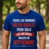 Camiseta divertida mejores nacen en septiembre con mensaje gracioso para regalar