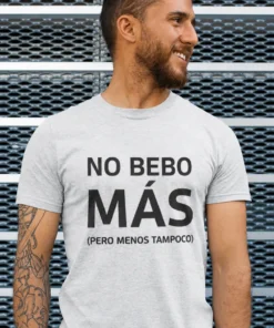 Camiseta divertida No bebo más para regalo de cumpleaños o despedida con humor