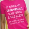 Camiseta divertida Si desaparezco seguid a mis hijos con diseño humorístico para regalo