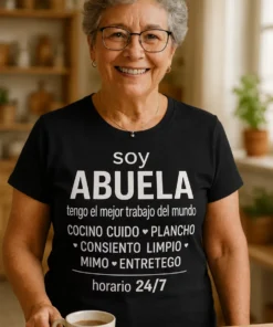 Camiseta divertida Soy abuela con diseño tipográfico para regalar