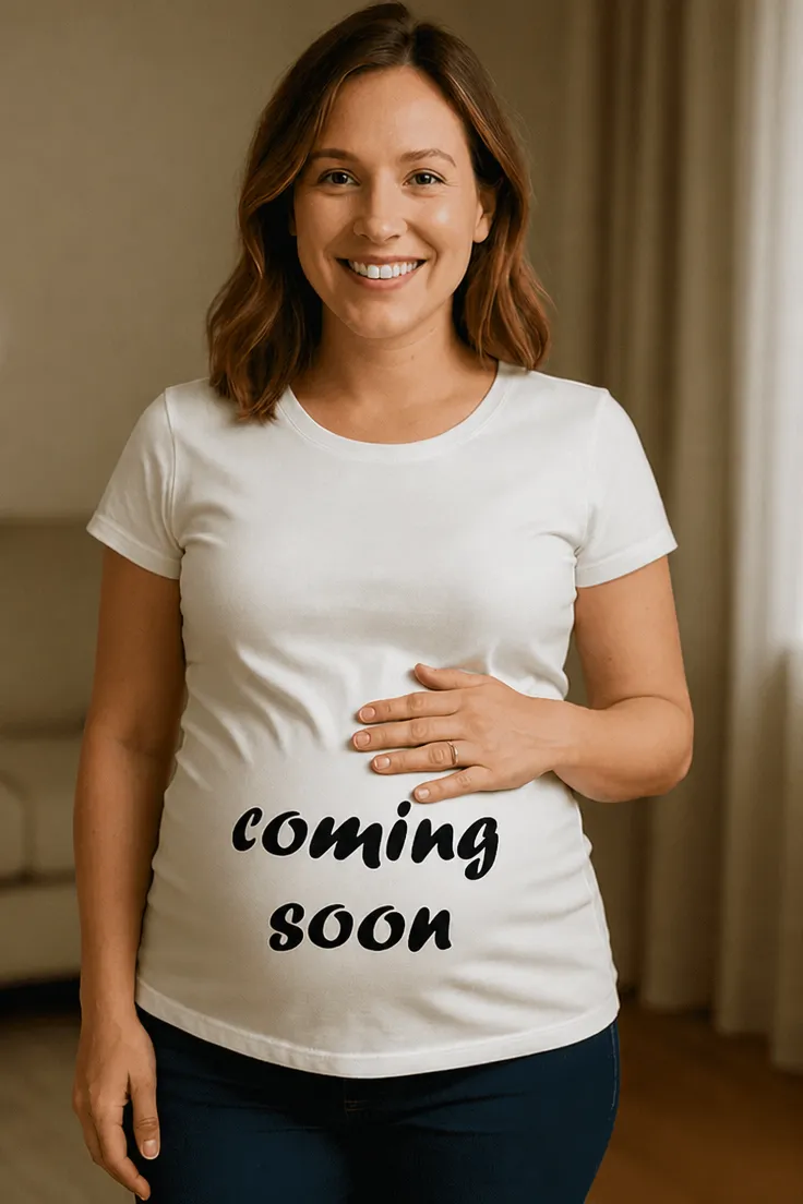 Camiseta premamá Coming soon para regalo de cumpleaños y anuncio de embarazo